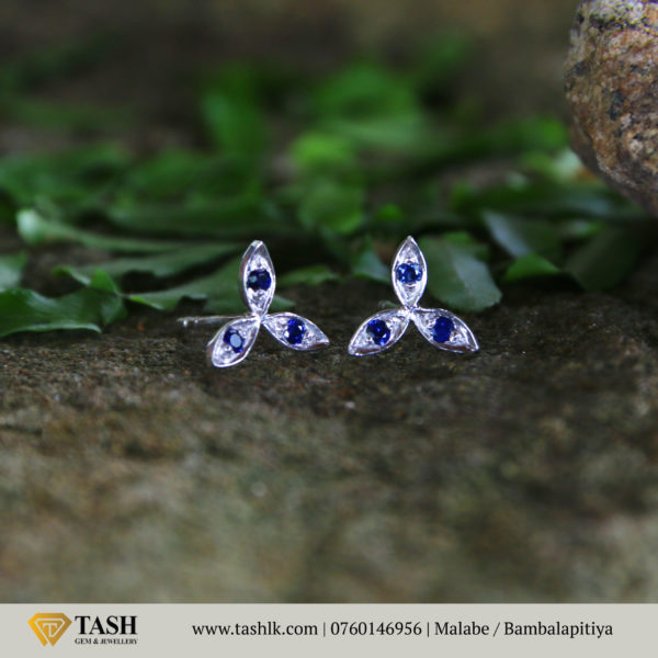 Blue Sapphire Stone Earring