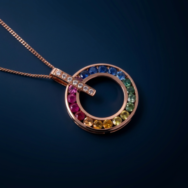 Natural Blue Topaz Stone Pendant