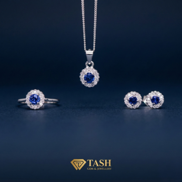 Heritage Blue Topaz Jewelry Set